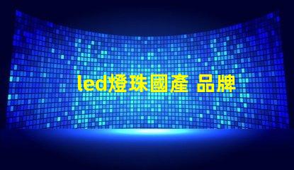 led燈珠國產 品牌